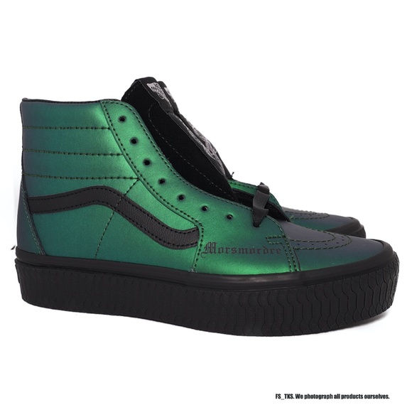 dark green vans high tops